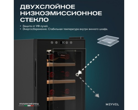 Винный шкаф Meyvel MV08-TBF1-NEXT