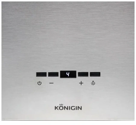 Островная вытяжка Konigin Geometry Inox/Black Glass