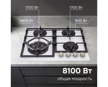 Газовая варочная панель Zigmund & Shtain MN 199.61 W