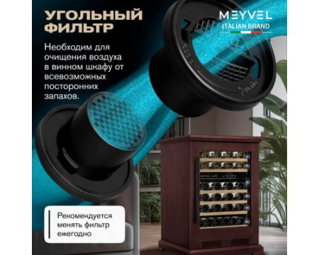 Винный шкаф Meyvel MV46PRO-KBT2 (Спелая вишня)