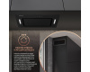 Кухонная встраиваемая вытяжка Weissgauff Intense 600 Touch Black Glass