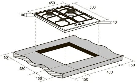 Варочная поверхность ZUGEL ZGH451X