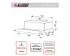 Вытяжка кухонная встраиваемая EX-1076 black glass