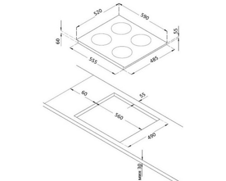 Варочная панель Korting HIB 64750 B Smart