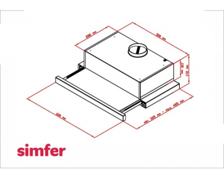 Встраиваемая вытяжка Simfer 7000