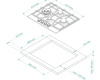 Газовая варочная панель Kuppersberg FS 604 W Silver