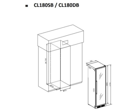 Винный шкаф Temptech Classique CL180SB