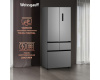 Отдельностоящий холодильник Weissgauff WFD 450 Built-in Inverter NoFrost Inox