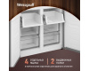 Отдельностоящий холодильник с инвертором Weissgauff WCD 450 BG NoFrost Inverter
