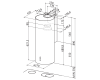 Вытяжка Faber настенная CYLINDRA/2 EV8 2EL XH890 110.0332.307