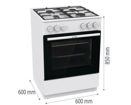 Газовая плита Gorenje GG6A10WFFM