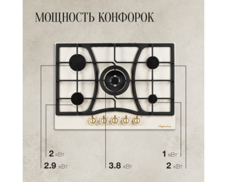Варочная панель Kuppersberg FS 703 C Bronze