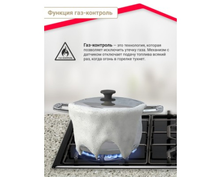 Газовая варочная панель Simfer H60Q40B511