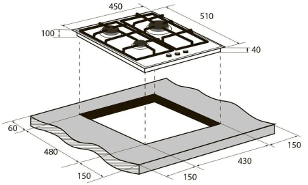 Варочная поверхность ZUGEL ZGH451B