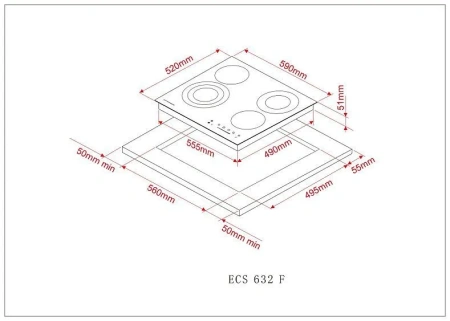 Варочная поверхность KUPPERSBERG ECS 632 F