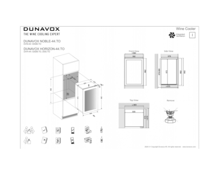 Винный шкаф Dunavox DVH-44.120DB.TO