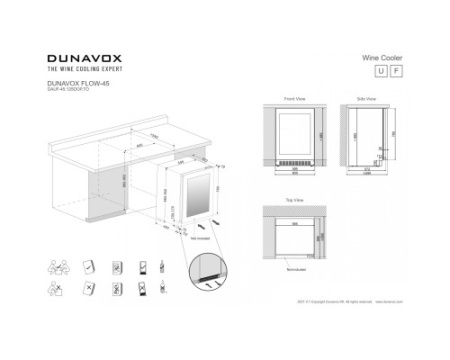 Винный шкаф Dunavox DAUF-45.125DOP.TO