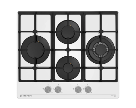 Варочная панель газовая MEFERI MGH604WH GLASS ULTRA