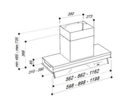 Встраиваемая вытяжка Sirius SLTC 928 IX 120