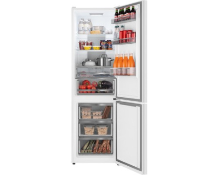 Отдельностоящий холодильник с инвертором Weissgauff WRK 2000 Total NoFrost Inverter White Rock Glass