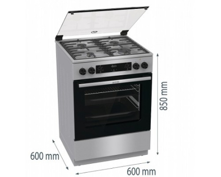 Комбинированная плита Gorenje GKS6C72XF