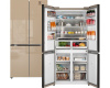 Отдельностоящий холодильник с инвертором Weissgauff WCD 510 Built-in Inverter NoFrost Champagne Glass