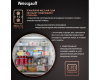 Отдельностоящий холодильник с инвертором Weissgauff WCD 590 Nofrost Inverter Premium EcoFresh Blue Glass
