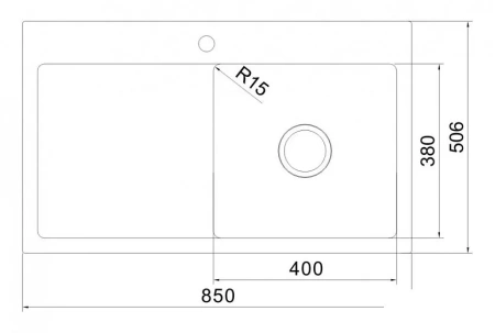 Кухонная мойка OULIN OL-FTR102R