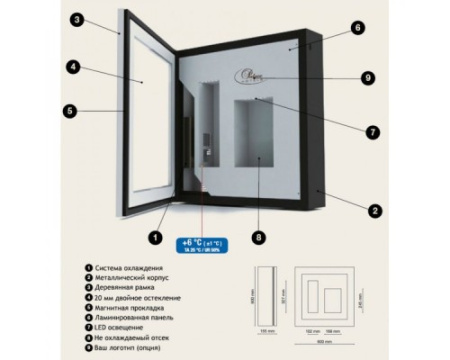 Винный шкаф IP Industrie QV12-B3150B