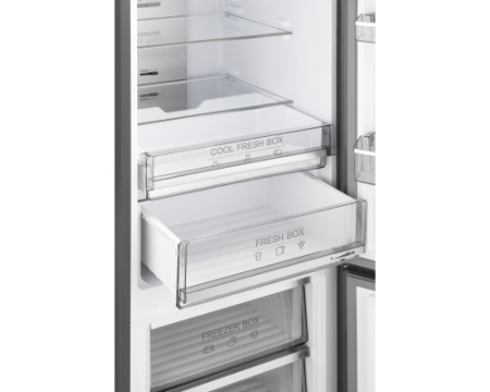 Отдельностоящий холодильник с инвертором Weissgauff WRK 2000 Total NoFrost Inverter Bru Steel Glass