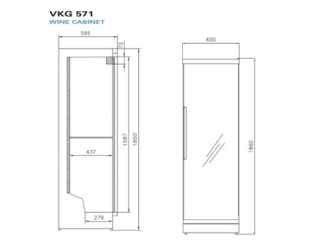 Винный шкаф Vestfrost Solutions VKG 571 SR