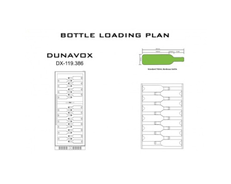 Винный шкаф Dunavox DX-119.386DB