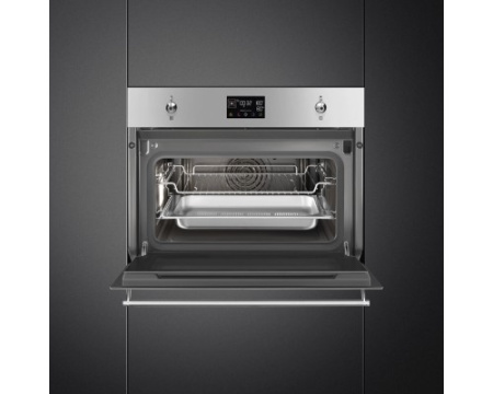 Компактный духовой шкаф с пароваркой Smeg SO4302S3X