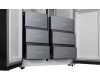 Отдельностоящий холодильник с инвертором Weissgauff WSBS 590 NoFrost Inverter Premium Rock Glass