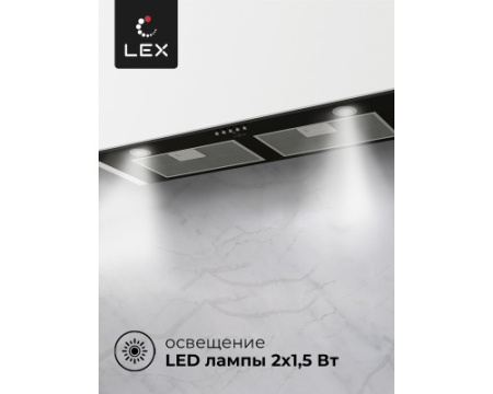 Встраиваемая кухонная вытяжка LEX GS BLOC P 900 Black