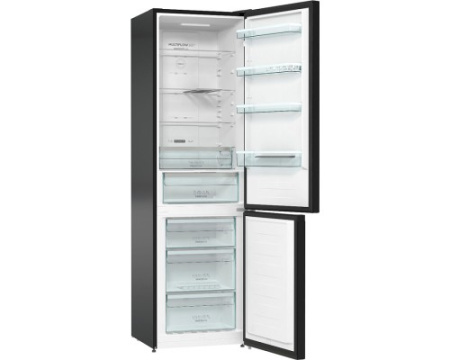 Отдельностоящий двухкамерный холодильник Gorenje NRK6201SYBK