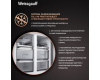 Отдельностоящий холодильник с инвертором Weissgauff WCD 590 NoFrost Inverter Premium Ecofresh Bru Steel Glass