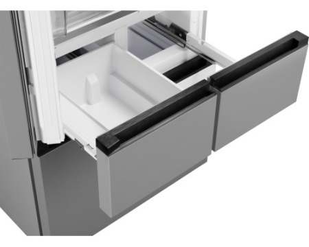 Отдельностоящий холодильник Weissgauff WFD 450 Built-in Inverter NoFrost Inox