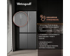 Отдельностоящий холодильник с инвертором Weissgauff WCD 590 NoFrost Inverter Premium Ecofresh Bru Steel Glass