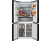 Отдельностоящий холодильник с инвертором Weissgauff WCD 590 NoFrost Inverter Premium EcoFresh Inox Glass