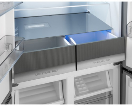 Отдельностоящий холодильник с инвертором Weissgauff WCD 450 BG NoFrost Inverter