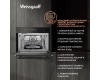 Встраиваемый компактный духовой шкаф с СВЧ Weissgauff OE 446 Black Edition