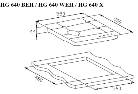 Варочная поверхность WEISSGAUFF HG 640 BEH