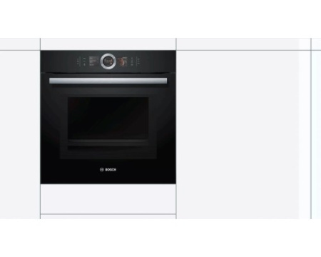 Духовой шкаф с микроволнами и паром Bosch HNG6764B6