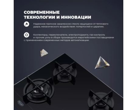 Газовая варочная панель DeLonghi NSL 460 N RUS