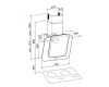 Настенная вытяжка Sirius SLTC 103 SQUARES black/silver