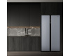 Отдельностоящий холодильник с инвертором Weissgauff WSBS 600 NoFrost Inverter Dark Grey Glass