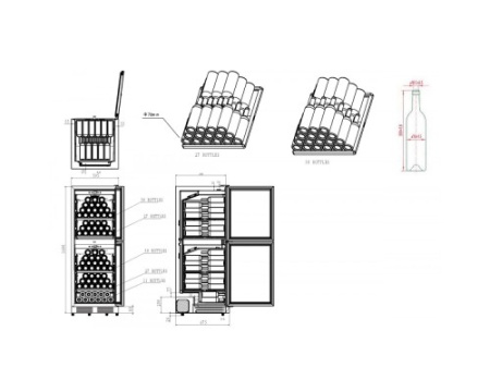 Винный шкаф Caso WineChef Pro 126-2D black