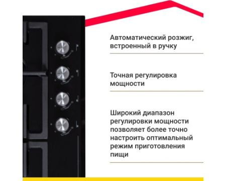 Газовая варочная поверхность Simfer H60H41S570