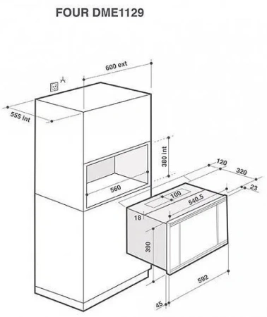 Микроволновая печь DE DIETRICH DME7121A